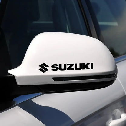 Suzuki Sticker Seti (4 Adet) | Kapı Kolu, Ayna ve Jant Logosu Sticker Master