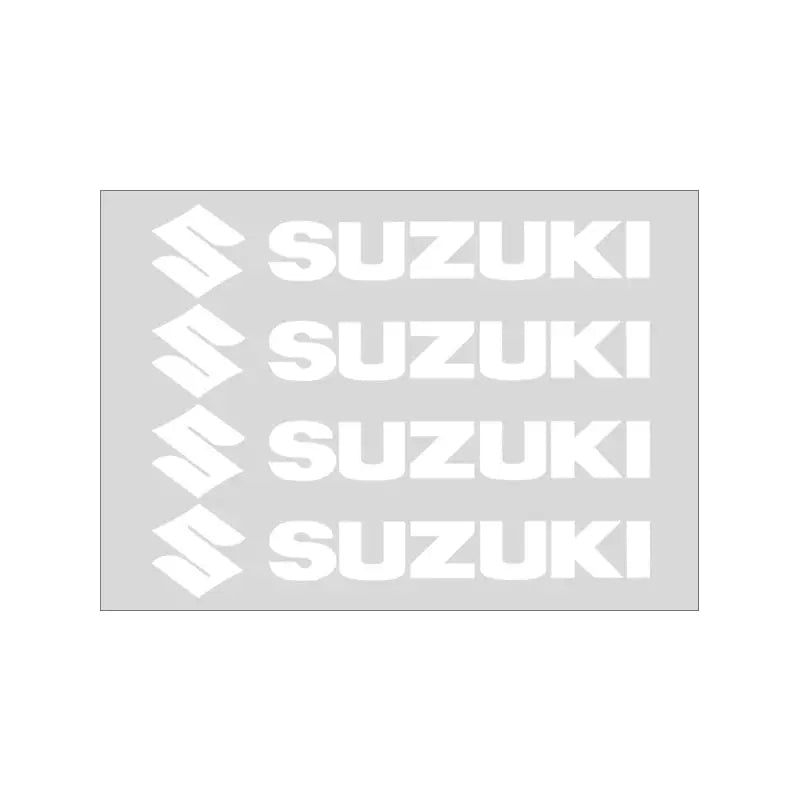Suzuki Sticker Seti (4 Adet) | Kapı Kolu, Ayna ve Jant Logosu Sticker Master