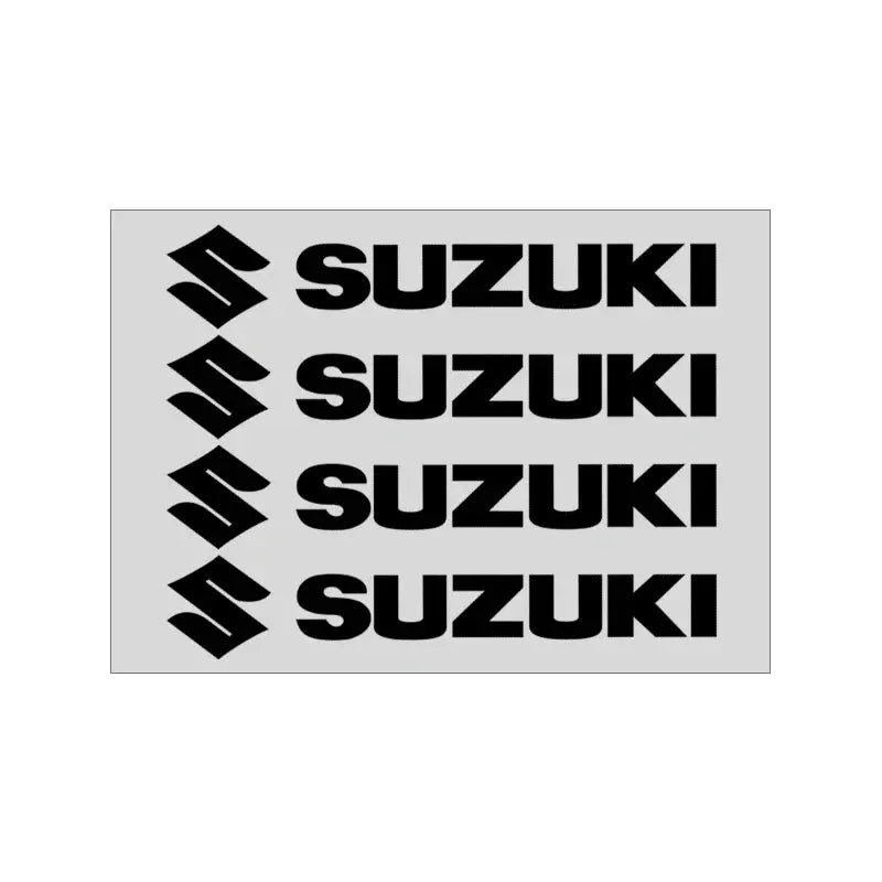 Suzuki Sticker Seti (4 Adet) | Kapı Kolu, Ayna ve Jant Logosu Sticker Master