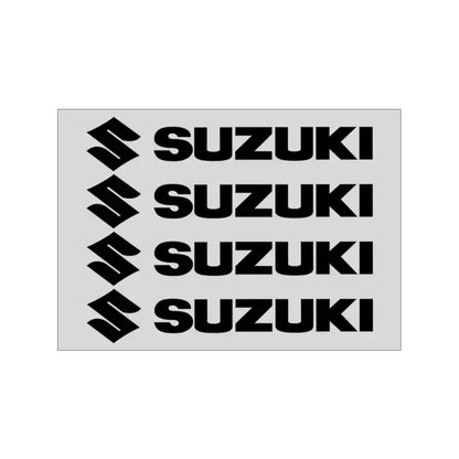Suzuki Sticker Seti (4 Adet) | Kapı Kolu, Ayna ve Jant Logosu Sticker Master