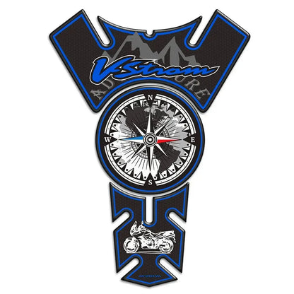 Suzuki V-Strom Çanta Sticker Seti | Dünya Haritalı Adventure Topcase Etiketi Sticker Master