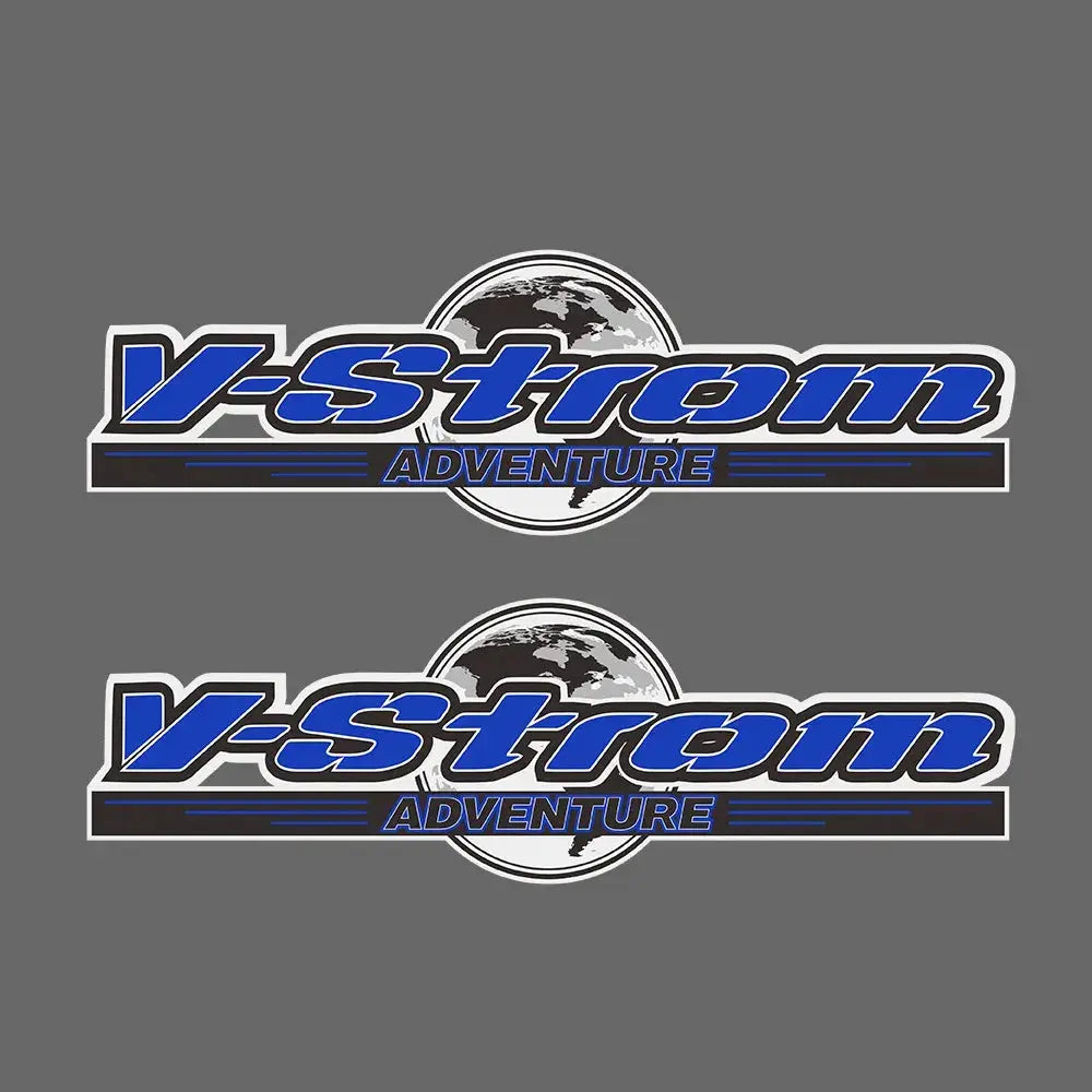 Suzuki V-Strom Çanta Sticker Seti | Dünya Haritalı Adventure Topcase Etiketi Sticker Master