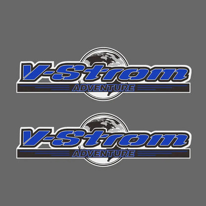 Suzuki V-Strom Çanta Sticker Seti | Dünya Haritalı Adventure Topcase Etiketi Sticker Master