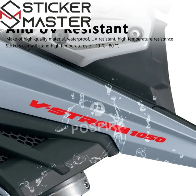 Suzuki V-Strom Sticker | DL 1050 Yan Grenaj Logo Decal Seti (20 cm) - Sticker Master