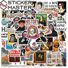 Tarih Meme Sticker Seti (50 Adet) | Komik Sanat | Sticker Master