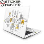 Tasarımcı Laptop Sticker Designer Beyaz Vinil Kaplama | Sticker Master