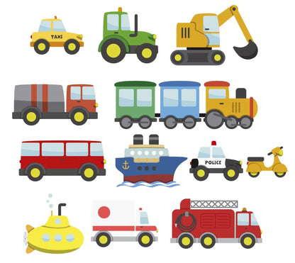 Sticker Master Küçük Araçlar Çocuk Odası Duvar