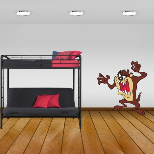 Sticker Master Tazmanya Canavarı Çocuk Odası Duvar Stickerı – 60 cm Dayanıklı Dekoratif Etiket