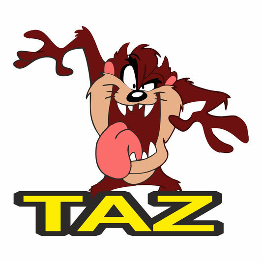 Sticker Master Tazmanya Canavarı Sticker – Araba, Laptop, Motor, Kask İçin Dayanıklı Etiket 15 Cm