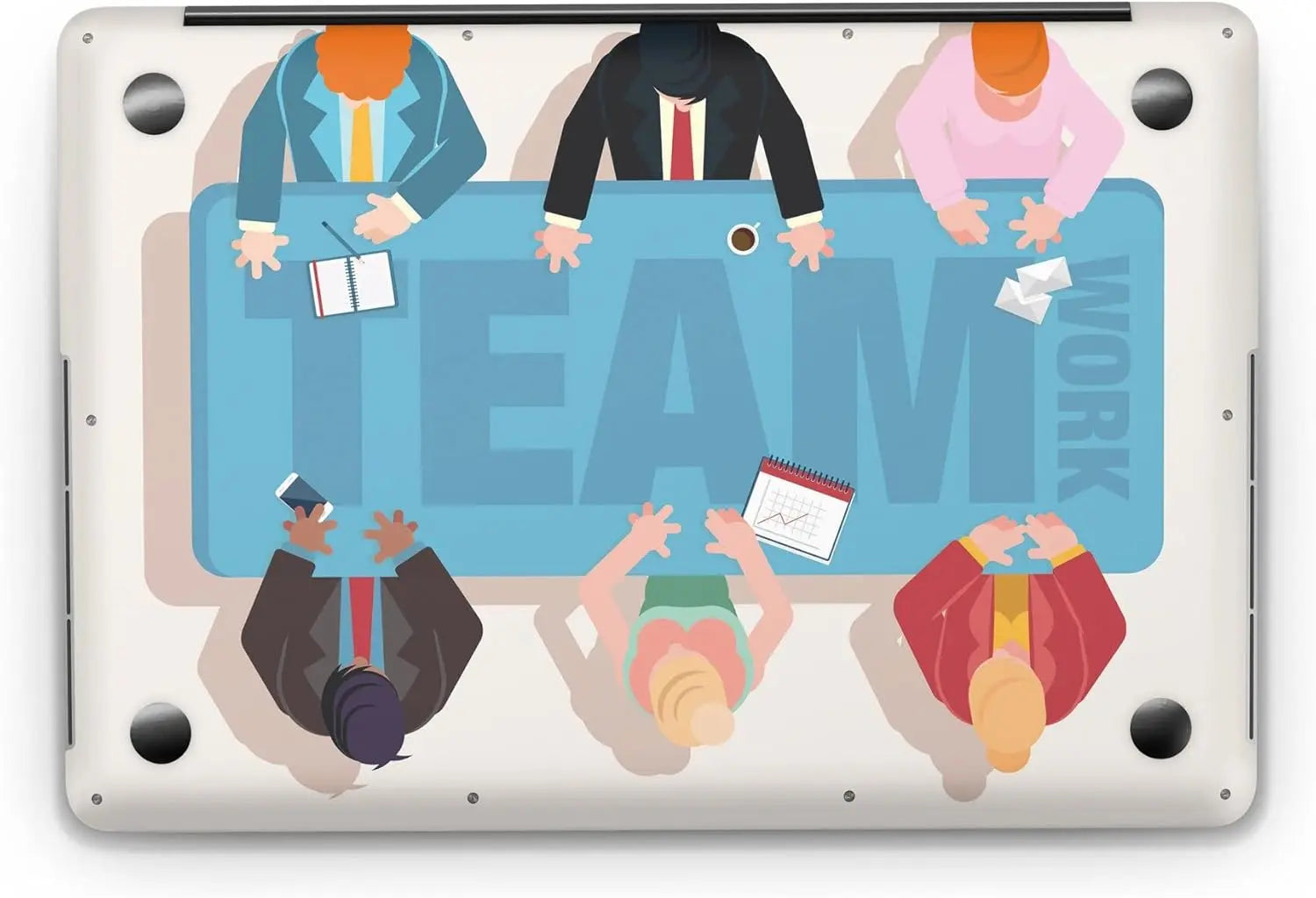 Sticker Master Team Work Evrensel Sticker Dizüstü Bilgisayar Vinil Sticker Decal 12" 13" 13.3" 14" 15" 15.4" 15.6 inç Dizüstü Bilgisayar Çıkartma Koruyucu Macbook Asus Acer Hp Lenovo Huawei Dell İçin - Sticker Master