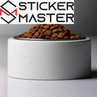 Tekli Beton Mama Kabı Çelik Kase Kedi ve Köpek için | Sticker Master