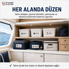 Tekne ve Yat Bölüm Düzenleme Etiket Seti 24 Parça