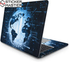Teknoloji Temalı Laptop Sticker Dünya Tasarım Seti | Sticker Master