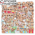 Tembel Hayvan Sticker Seti | 50 Parça Sevimli Sloth Dekal | Sticker Master