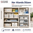 Temizlik Malzemeleri Dolap Etiket Seti