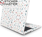 Terrazzo Desenli Laptop Sticker - Modern Mozaik | Sticker Master