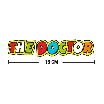 Sticker Master The Doctor Motor, Kask, Laptop, Araba, Oto Araç İçin Dayanıklı Etiket Decal 15 Cm Sticker Master
