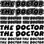 Sticker Master The Doctor Sponsor Set Oto Motor Araba Sticker