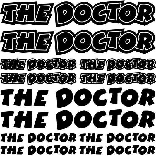 Sticker Master The Doctor Sponsor Set Oto Motor Araba Sticker