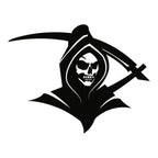 Sticker Master The Reaper Skull Motor, Kask, Laptop, Araba, Oto Araç İçin Dayanıklı Etiket Decal