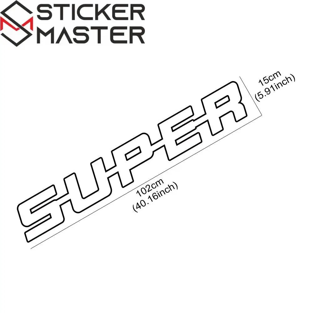 Tır Sticker | Super Yazılı Ön Cam Güneşlik Decal (102 cm) - Sticker Master