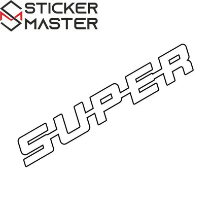 Tır Sticker | Super Yazılı Ön Cam Güneşlik Decal (102 cm) - Sticker Master