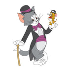 Sticker Master Tom ve Jerry Hand Sticker Motor, Kask, Laptop, Araba, Oto Araç İçin Dayanıklı Etiket Decal 15 Cm