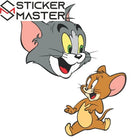 Tom ve Jerry Sticker Araba Laptop Çocuk Odası | Sticker Master