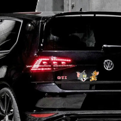 Tom ve Jerry Sticker - Su Geçirmez PVC Çıkartma 15x7.5cm