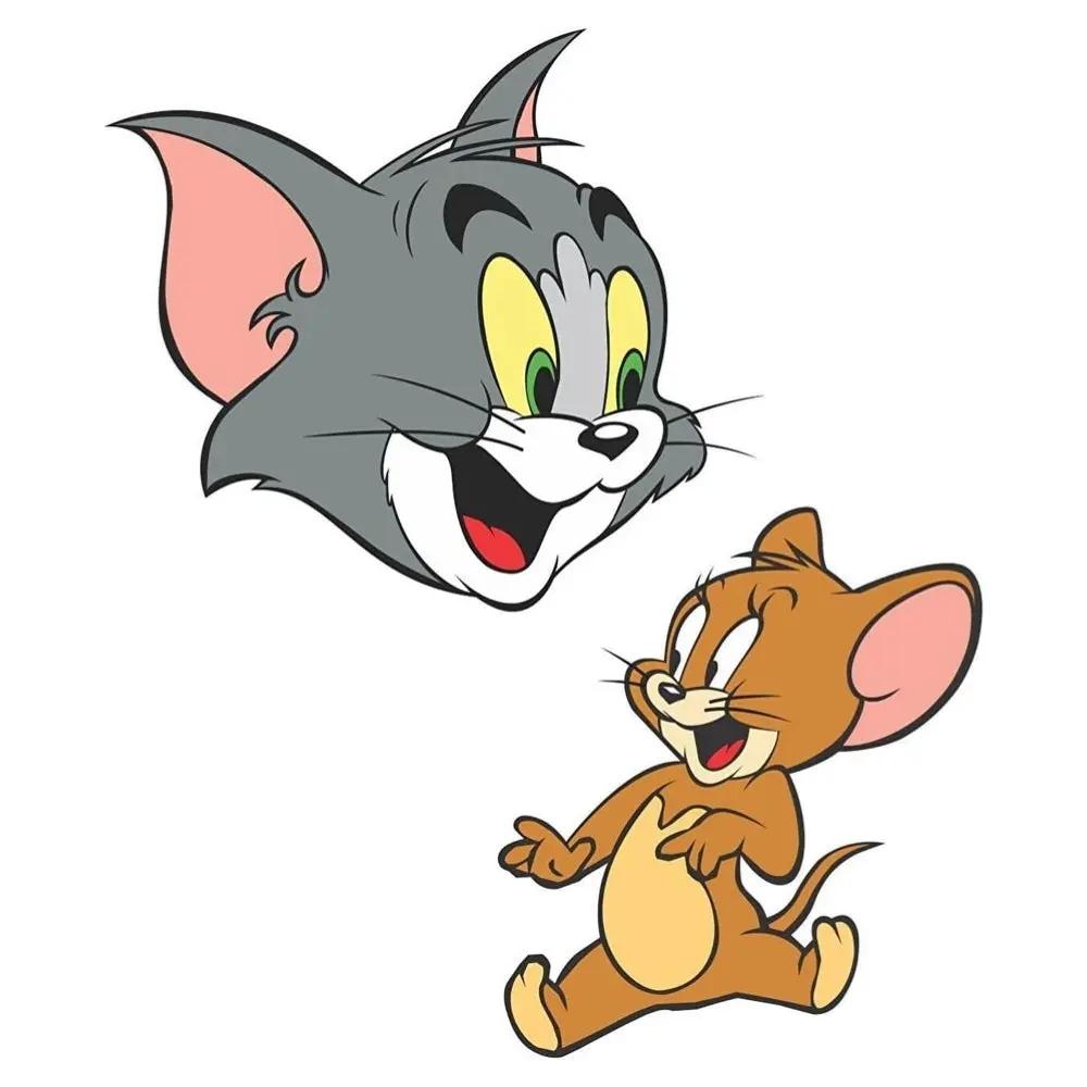 Tom ve Jerry Sticker - Su Geçirmez PVC Çıkartma 15x7.5cm