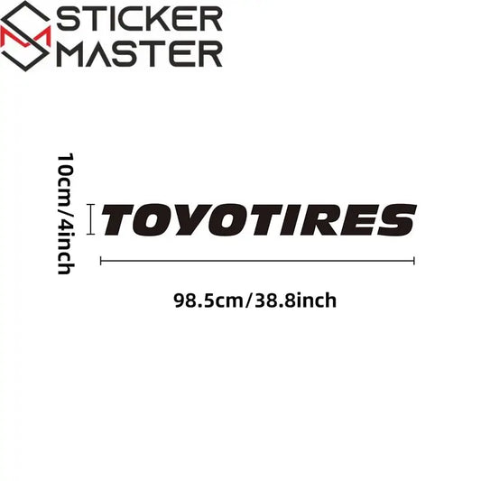 Toyo Tires Sticker Ön Arka Cam Yazısı 98 Cm | Sticker Master - Sticker Master