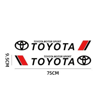 Toyota Motor Sport Sticker Yan Kapı Şeridi 75 Cm | Sticker Master - Sticker Master