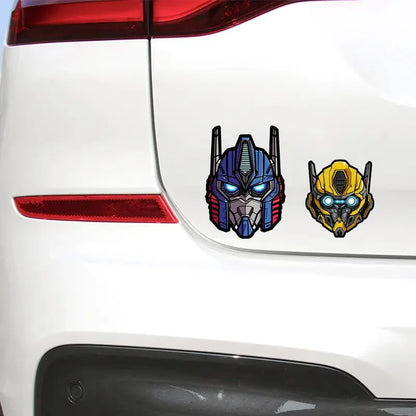 Transformers Araba Sticker | Optimus Prime ve Bumblebee Çizik Kapatıcı Kask ve Kaporta Decal Sticker Master