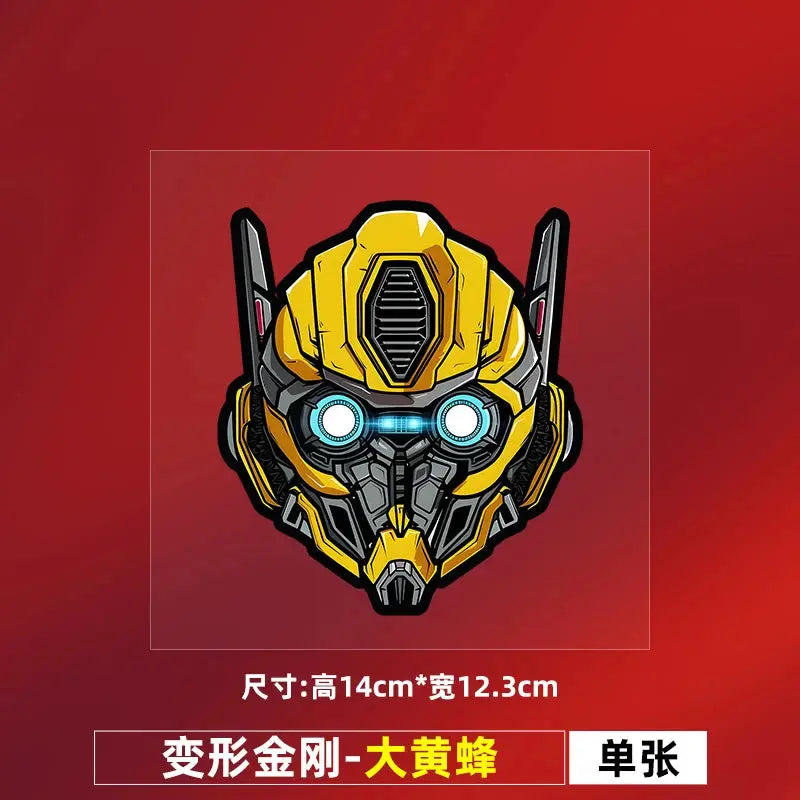 Transformers Araba Sticker | Optimus Prime ve Bumblebee Çizik Kapatıcı Kask ve Kaporta Decal Sticker Master