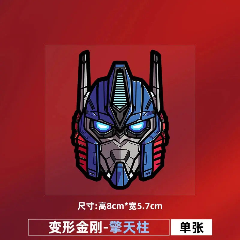 Transformers Araba Sticker | Optimus Prime ve Bumblebee Çizik Kapatıcı Kask ve Kaporta Decal Sticker Master