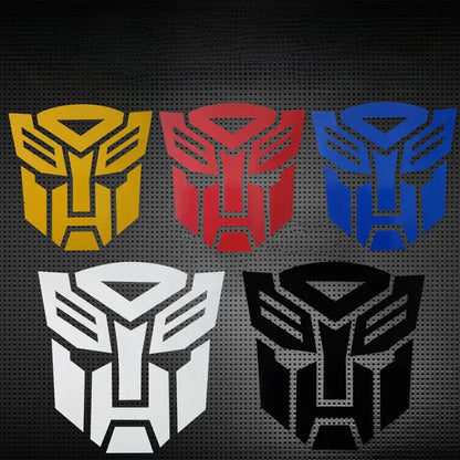 Transformers Sticker | Autobot ve Decepticon Suya Dayanıklı Kask ve Depo Logosu Sticker Master