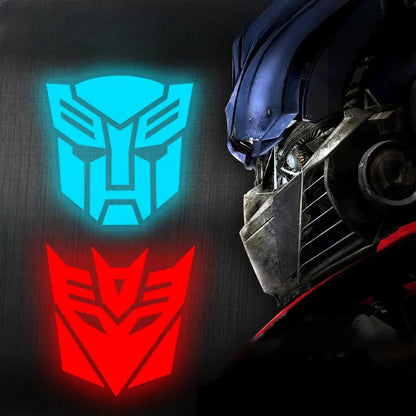 Transformers Sticker | Autobot ve Decepticon Suya Dayanıklı Kask ve Depo Logosu Sticker Master