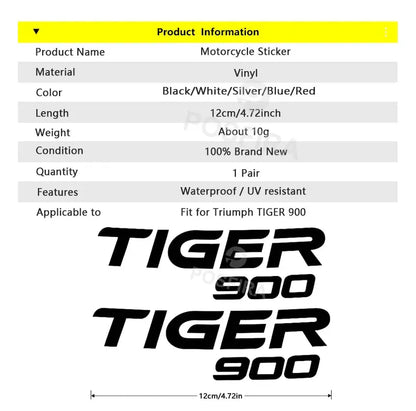 Triumph Tiger 900 Sticker GT Rally Pro Logo Seti | Sticker Master - Sticker Master