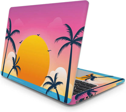Sticker Master Paradise Tropical Evrensel Sticker Dizüstü Bilgisayar Vinil Sticker Decal 12" 13" 13.3" 14" 15" 15.4" 15.6 inç Dizüstü Bilgisayar Çıkartma Koruyucu Macbook Asus Acer Hp Lenovo Huawei Dell İçin - Sticker Master