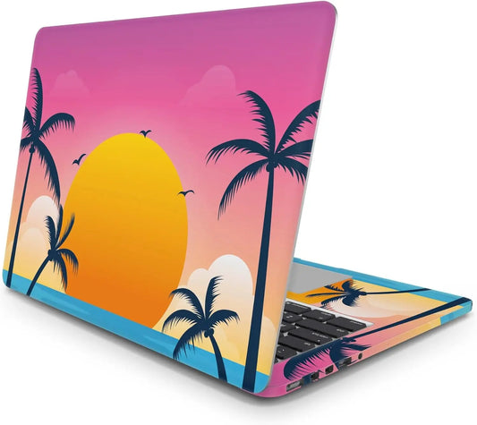 Sticker Master Paradise Tropical Evrensel Sticker Dizüstü Bilgisayar Vinil Sticker Decal 12" 13" 13.3" 14" 15" 15.4" 15.6 inç Dizüstü Bilgisayar Çıkartma Koruyucu Macbook Asus Acer Hp Lenovo Huawei Dell İçin - Sticker Master