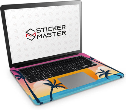 Sticker Master Paradise Tropical Evrensel Sticker Dizüstü Bilgisayar Vinil Sticker Decal 12" 13" 13.3" 14" 15" 15.4" 15.6 inç Dizüstü Bilgisayar Çıkartma Koruyucu Macbook Asus Acer Hp Lenovo Huawei Dell İçin - Sticker Master