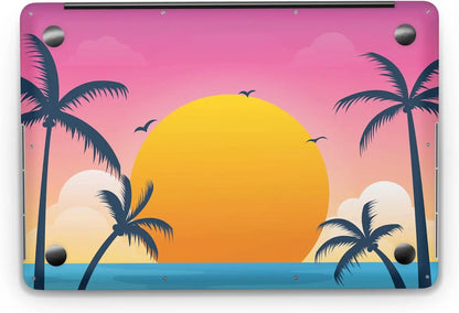 Sticker Master Paradise Tropical Evrensel Sticker Dizüstü Bilgisayar Vinil Sticker Decal 12" 13" 13.3" 14" 15" 15.4" 15.6 inç Dizüstü Bilgisayar Çıkartma Koruyucu Macbook Asus Acer Hp Lenovo Huawei Dell İçin - Sticker Master