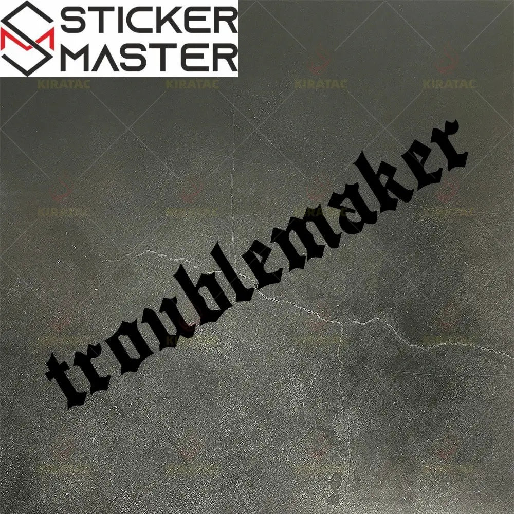 Troublemaker Motor ve Kask Sticker | 18 cm Su Geçirmez Etiket Sticker Master