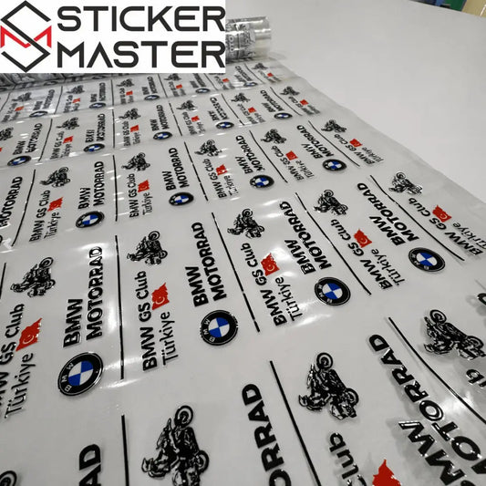 UV DTF Soğuk Etiket Baskı | Isı Pressiz 3D Kabartma Transfer Sticker - Sticker Master