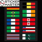 Ülke Bayrakları Sticker Seti Motosiklet Kask | Sticker Master
