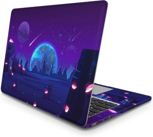 Sticker Master Earth View at Night from Alien Planet Evrensel Sticker Dizüstü Bilgisayar Vinil Sticker Decal 12" 13" 13.3" 14" 15" 15.4" 15.6 inç Dizüstü Bilgisayar Çıkartma Koruyucu Macbook Asus Acer Hp Lenovo Huawei Dell İçin - Sticker Master