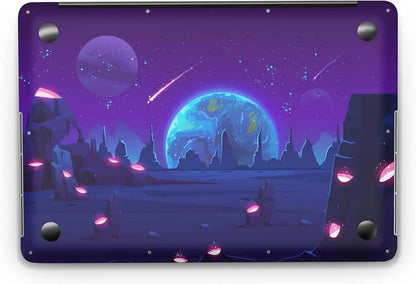 Sticker Master Earth View at Night from Alien Planet Evrensel Sticker Dizüstü Bilgisayar Vinil Sticker Decal 12" 13" 13.3" 14" 15" 15.4" 15.6 inç Dizüstü Bilgisayar Çıkartma Koruyucu Macbook Asus Acer Hp Lenovo Huawei Dell İçin - Sticker Master