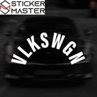 VLKSWGN Sticker | Volkswagen Golf ve Polo İçin Kavisli Cam Yazısı