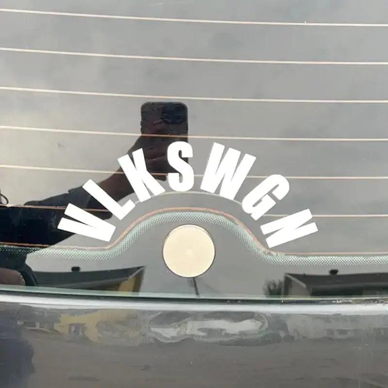 VLKSWGN Sticker | Volkswagen Golf ve Polo İçin Kavisli Cam Yazısı Sticker Master