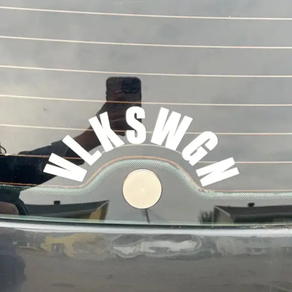 VLKSWGN Sticker | Volkswagen Golf ve Polo İçin Kavisli Cam Yazısı Sticker Master